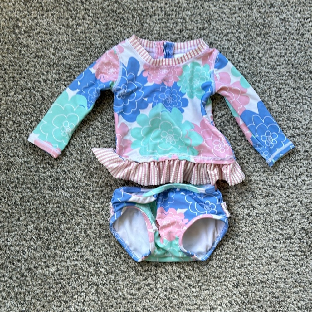 Ruffle butts 2-piece swim suit